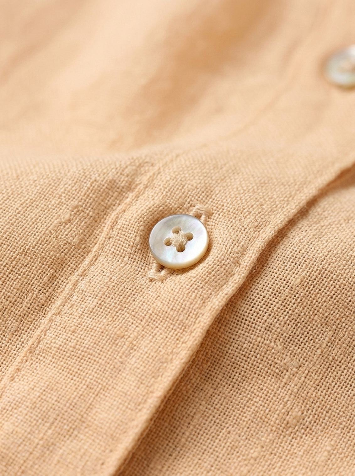 100% Linen V-Neck Shirt - Image 6