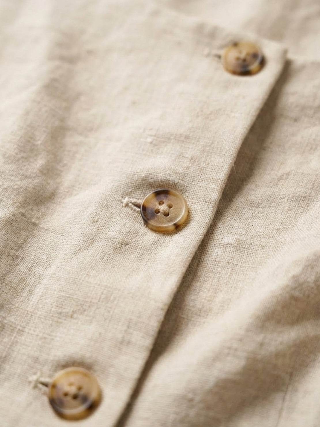 100% Linen Yarn-Dyed Vest - Image 11