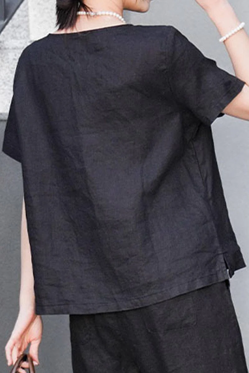 100% Pure Linen Breathable Classic Shirt - Image 11