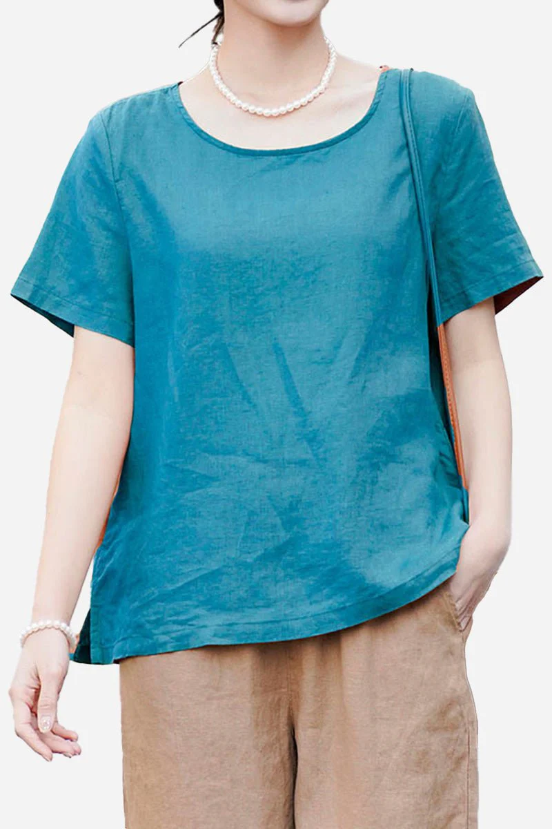 100% Pure Linen Breathable Classic Shirt - Image 6