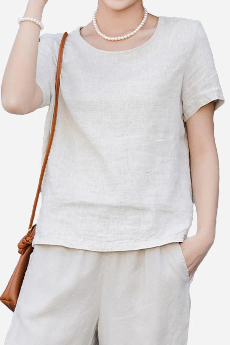 100% Pure Linen Breathable Classic Shirt - Image 8