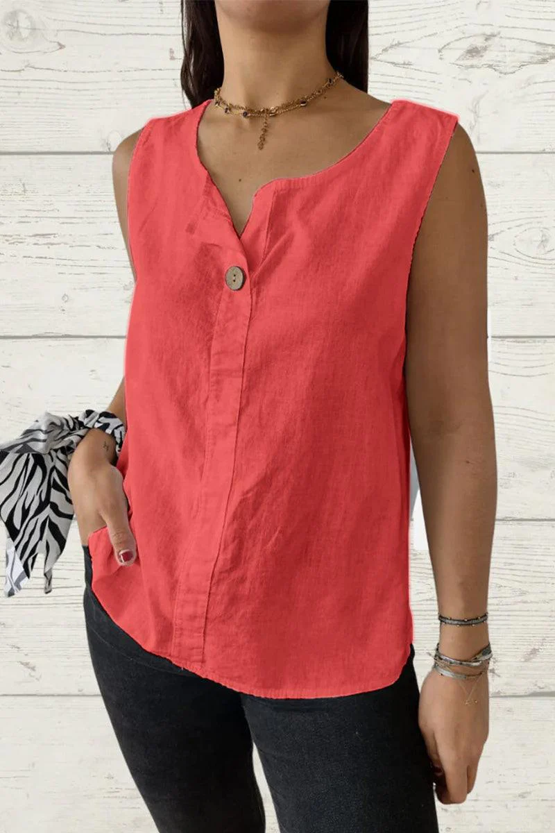100% Pure Linen Cool Comfort Vest - Image 5