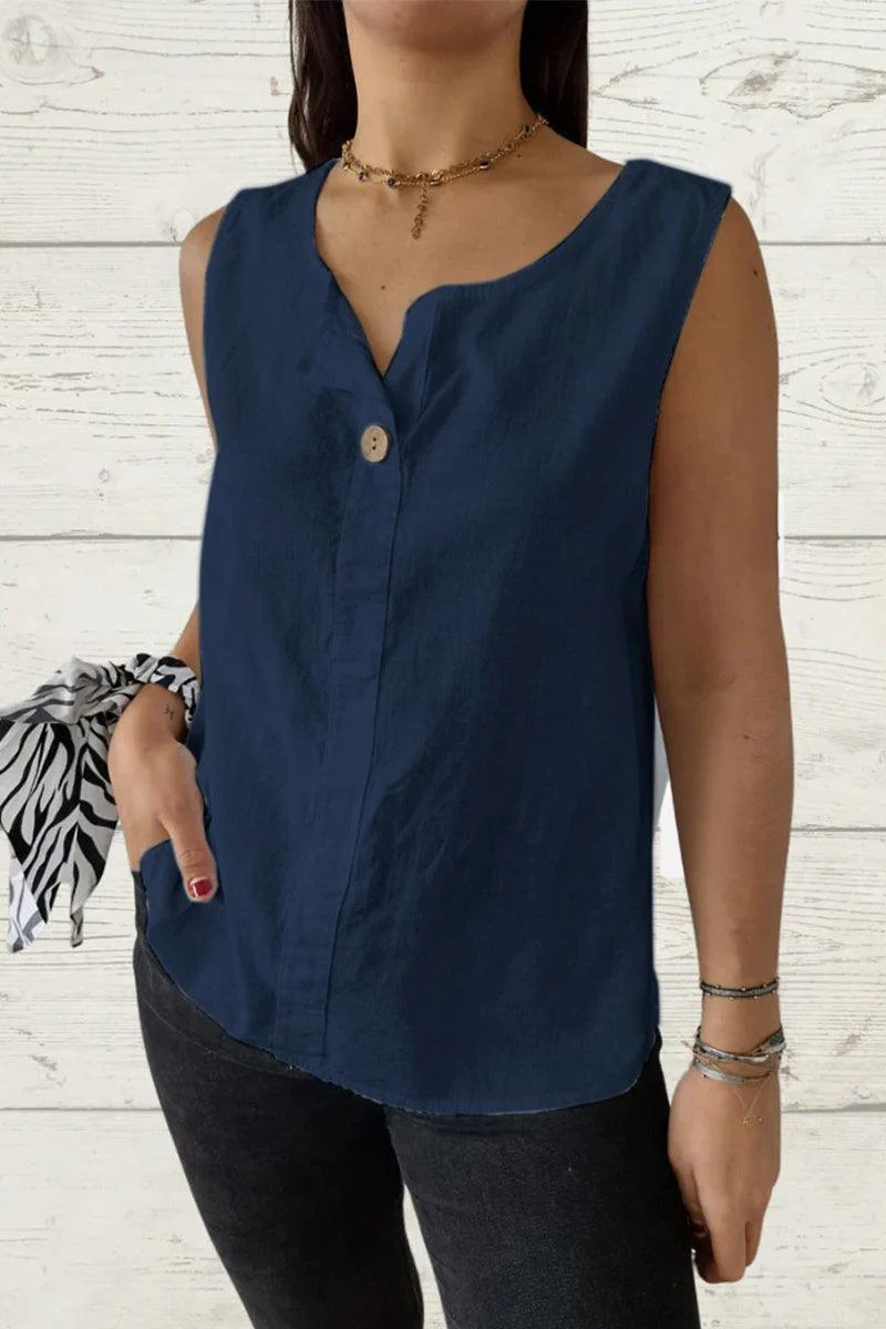 100% Pure Linen Cool Comfort Vest - Image 8