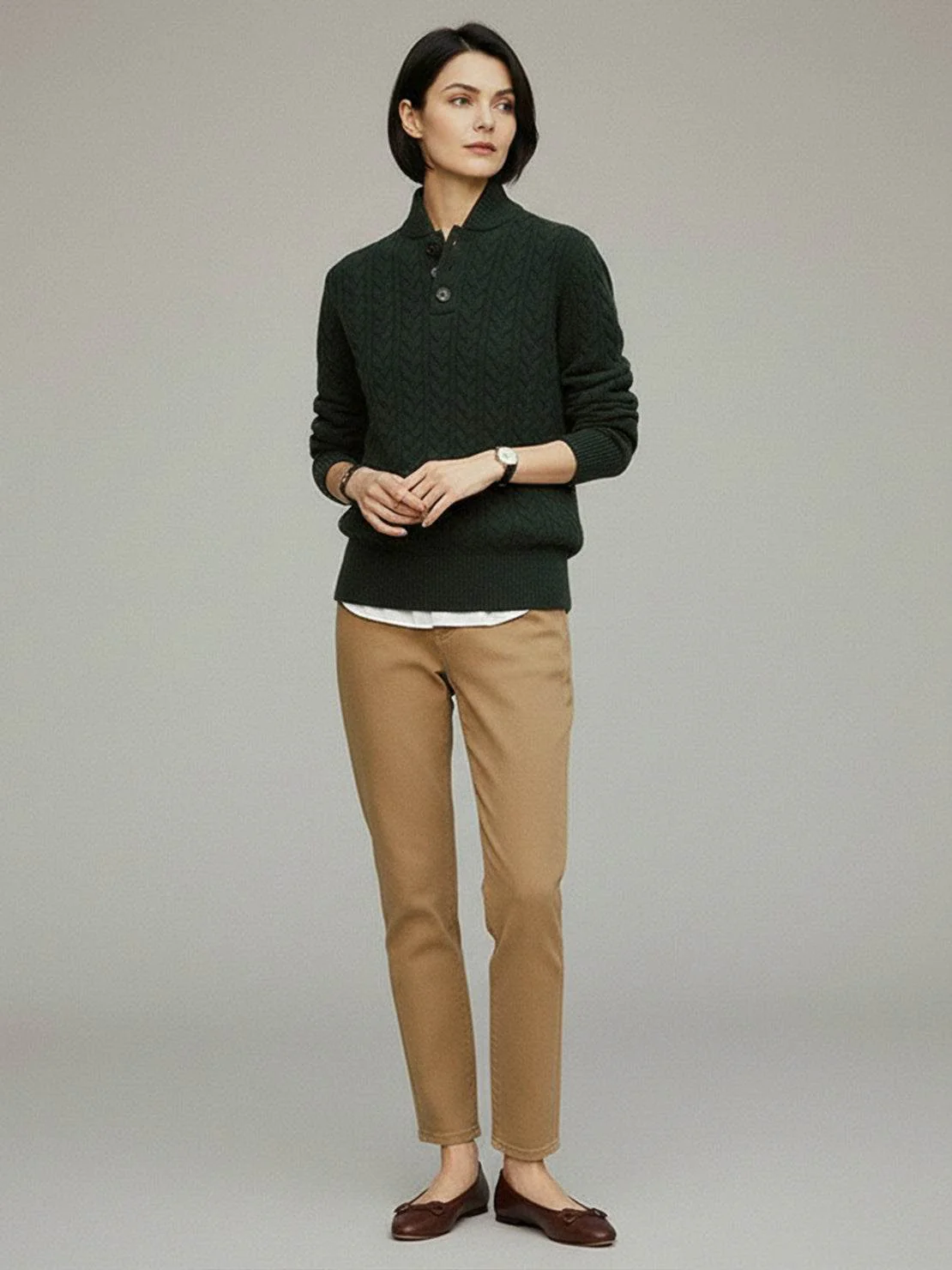 100% Wool Cable-Knit Sweater - Image 22