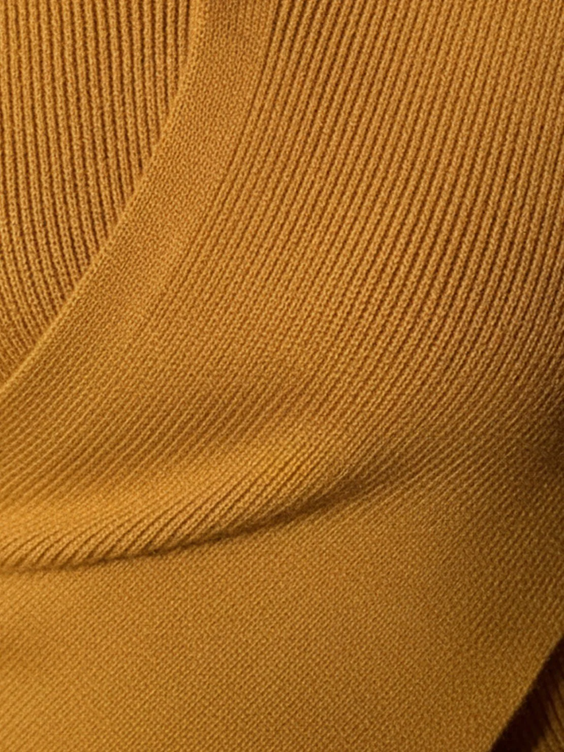 Asymmetric Wrap Ribbed Knit Top - Image 6