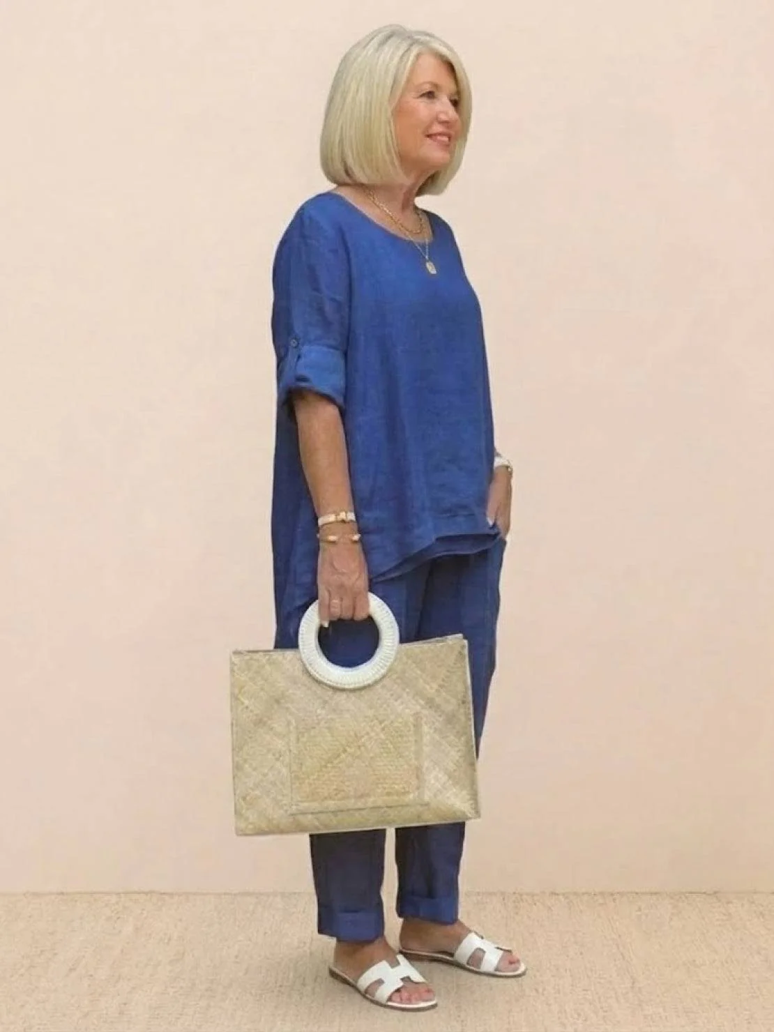Asymmetrical Two-Piece Trouser Set - Image 13