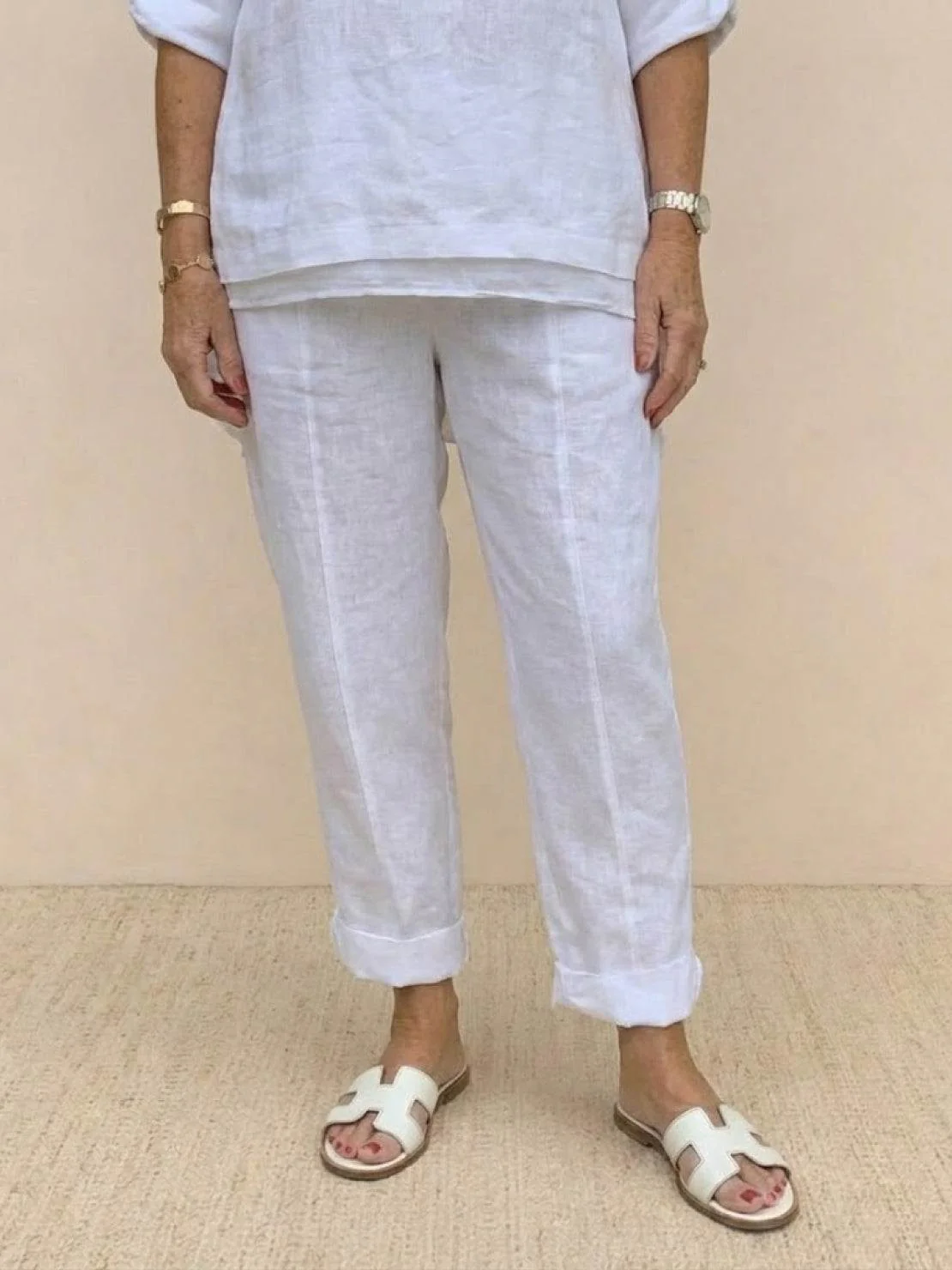 Asymmetrical Two-Piece Trouser Set - Image 21