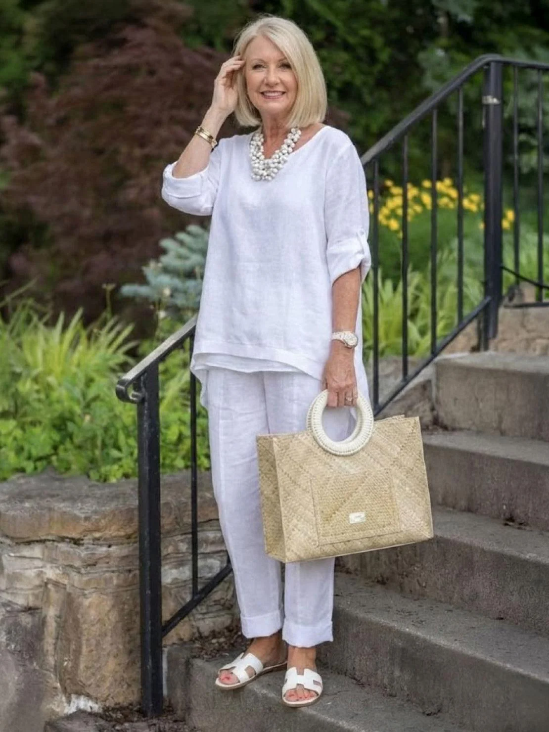 Asymmetrical Two-Piece Trouser Set - Image 22