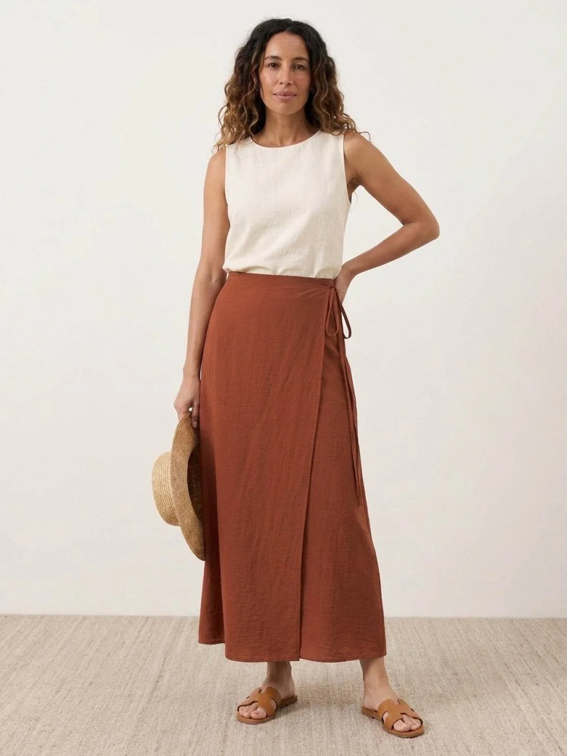 Asymmetrical Wrap Maxi Skirt - Image 19
