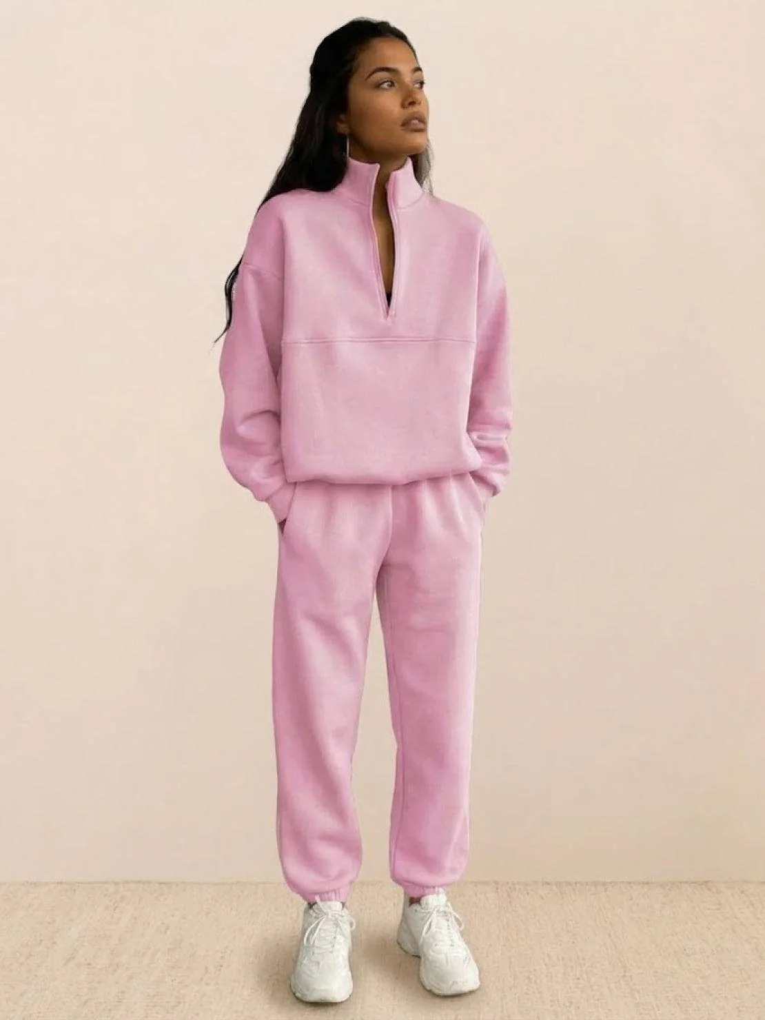 Athleisure at its Finest: Cotton-Blended Two-Piece Tracksuit - Image 43