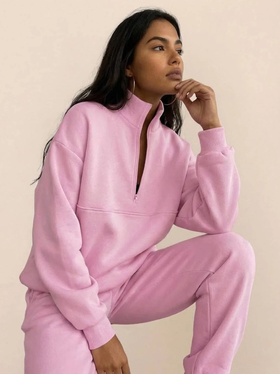 Athleisure at its Finest: Cotton-Blended Two-Piece Tracksuit - Image 45