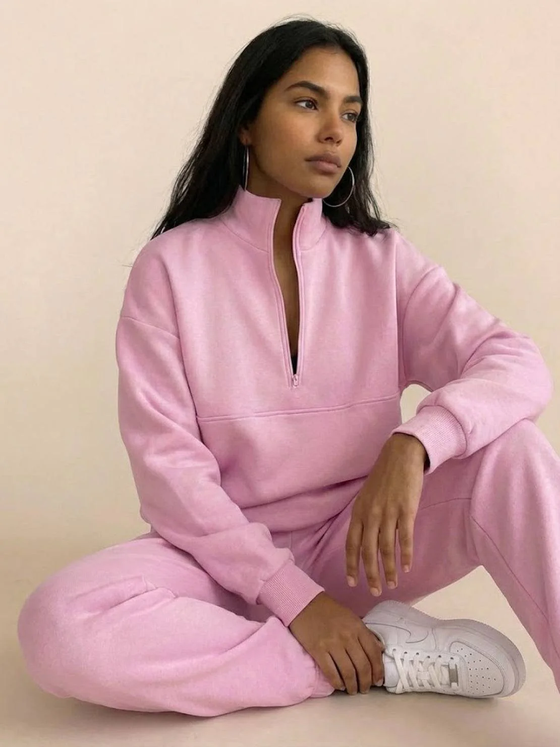 Athleisure at its Finest: Cotton-Blended Two-Piece Tracksuit - Image 47