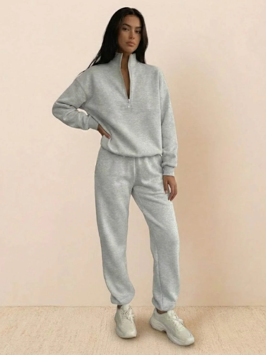 Athleisure at its Finest: Cotton-Blended Two-Piece Tracksuit - Image 49