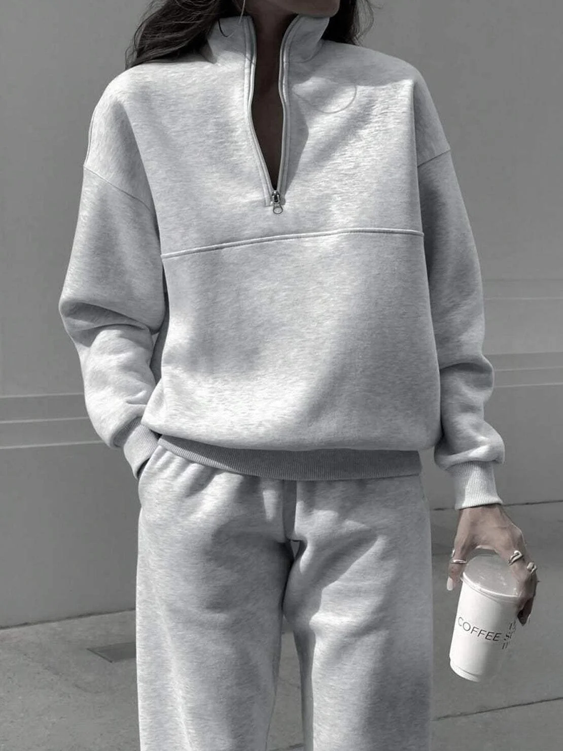 Athleisure at its Finest: Cotton-Blended Two-Piece Tracksuit - Image 54