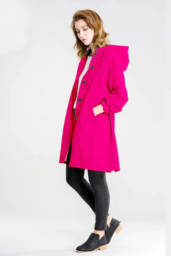 Barbara Pink Raincoat Windbreaker Jacket - Image 5