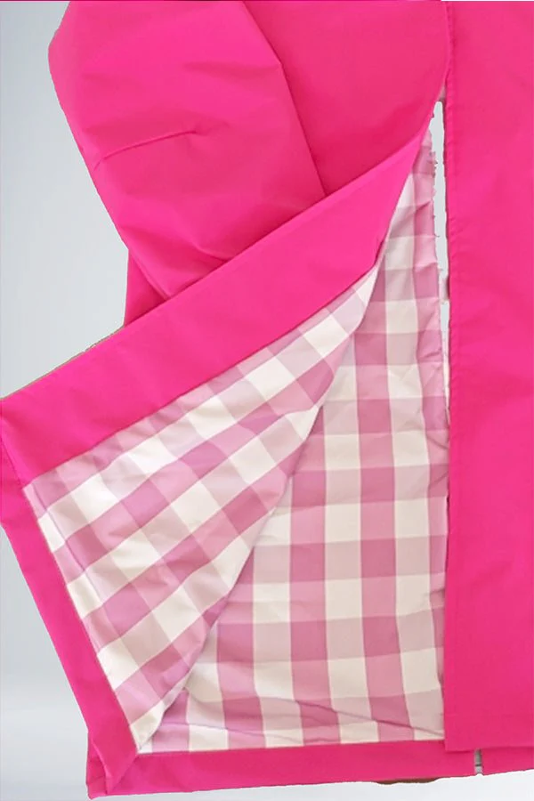 Barbara Pink Raincoat Windbreaker Jacket - Image 6