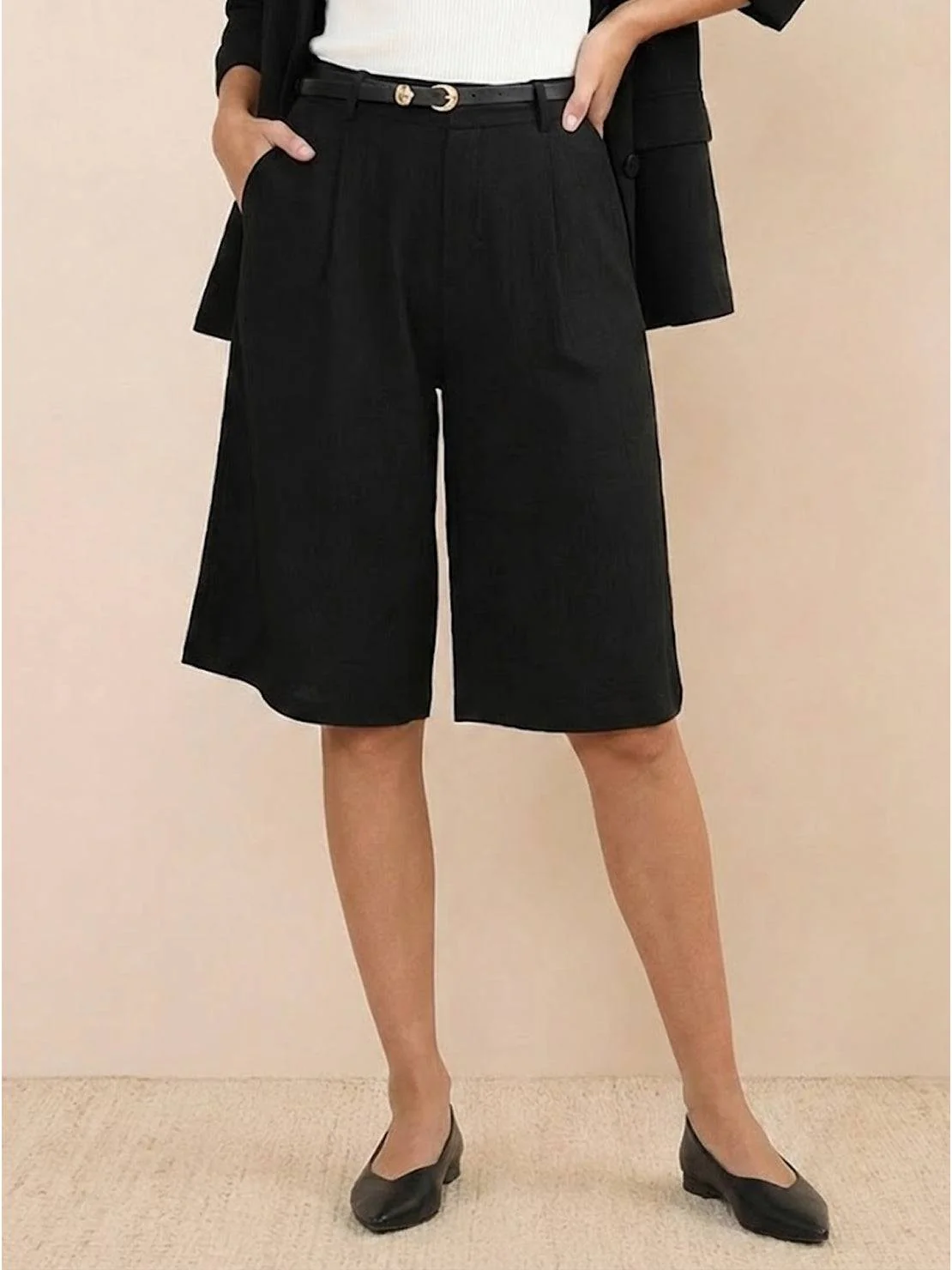 Blazer and High-Waisted Shorts Two-Piece Set - Image 11