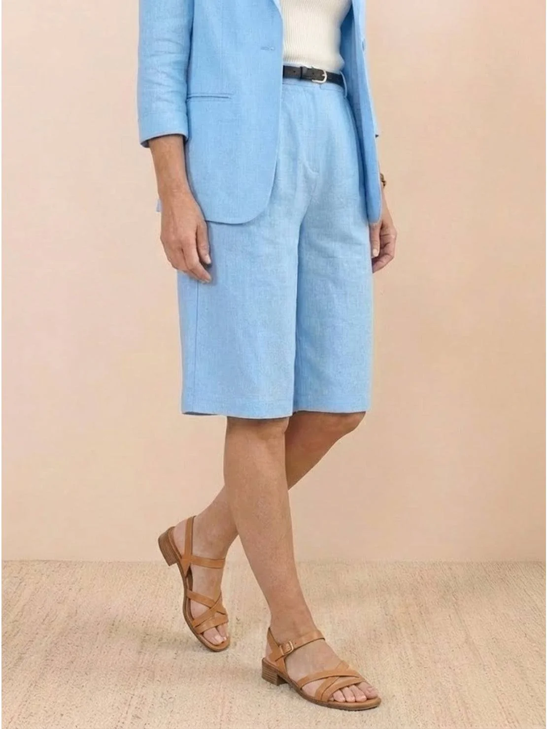 Blazer and High-Waisted Shorts Two-Piece Set - Image 17