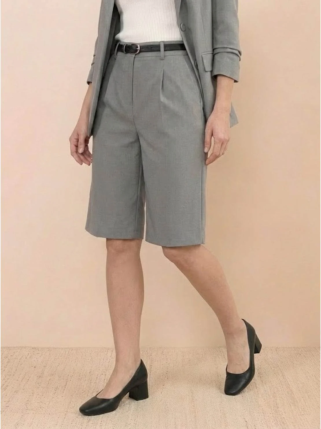 Blazer and High-Waisted Shorts Two-Piece Set - Image 23