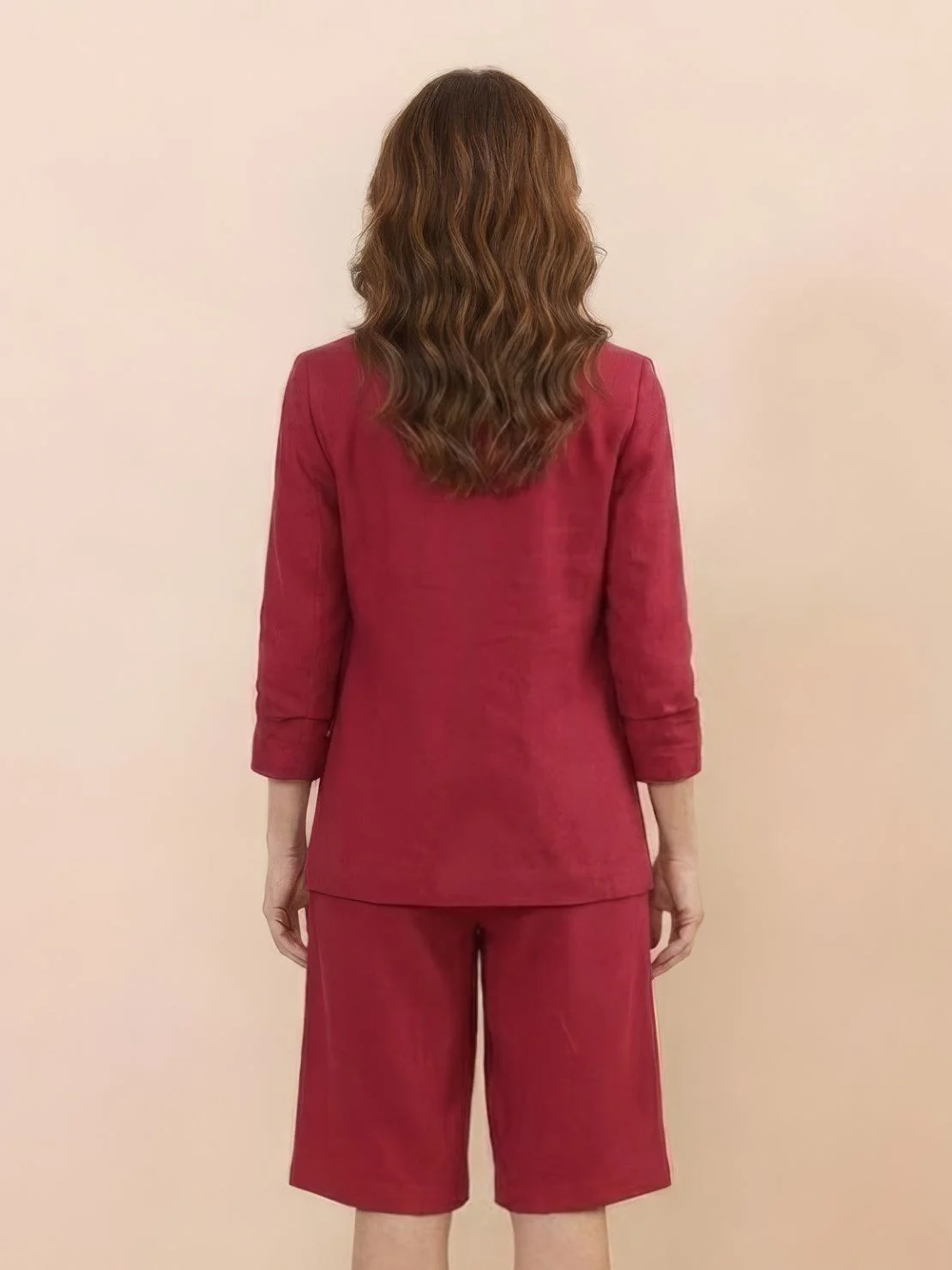Blazer and High-Waisted Shorts Two-Piece Set - Image 30
