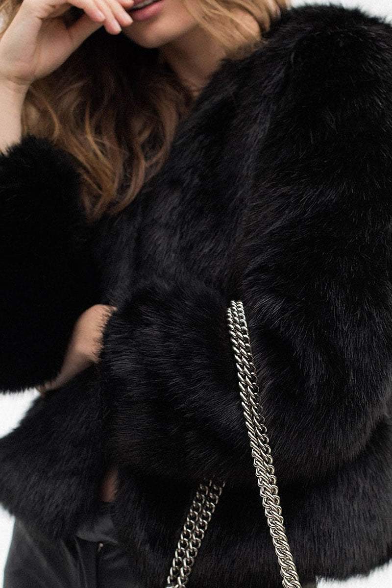 Bold Faux Fur Luxe Jacket - Image 2