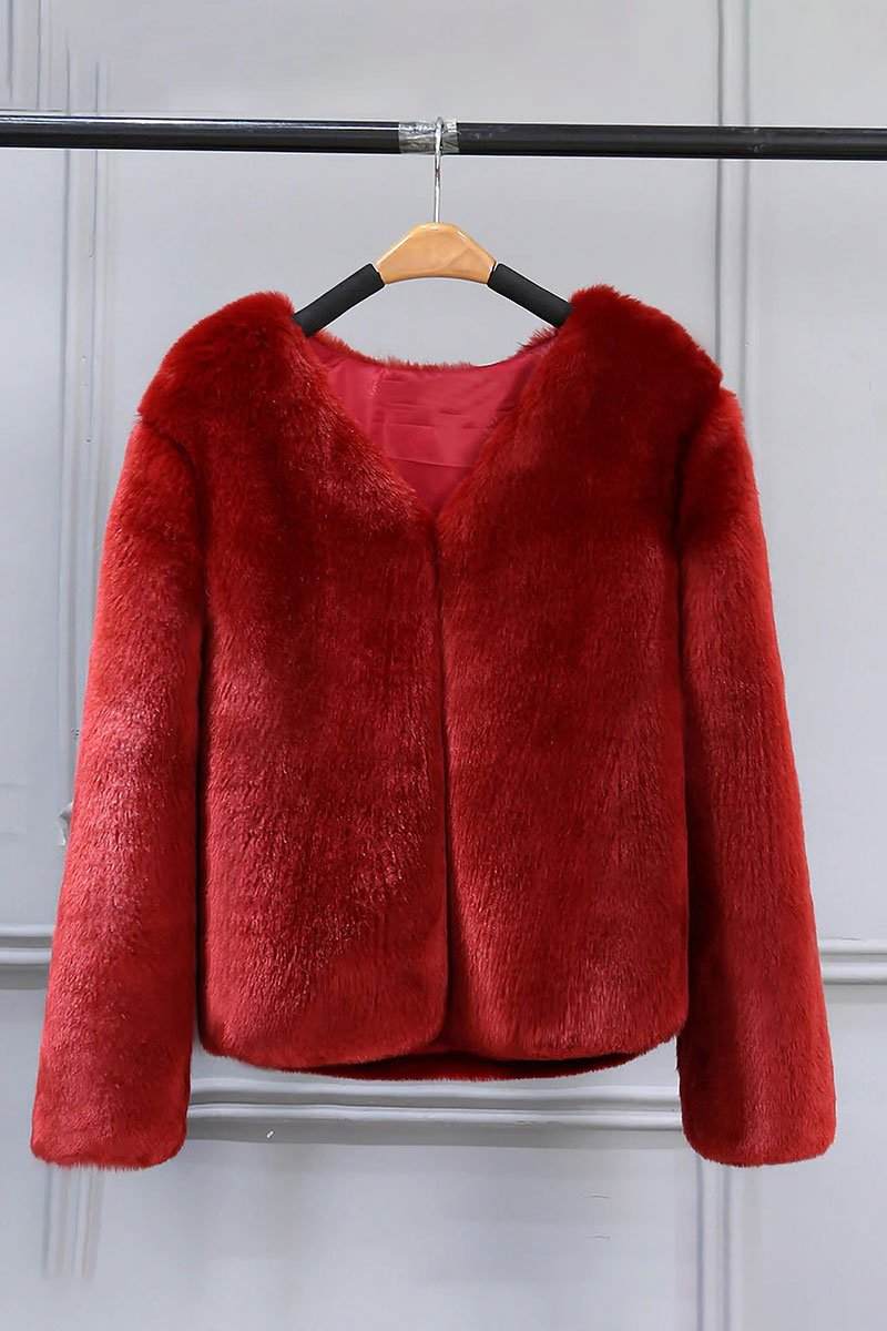 Bold Faux Fur Luxe Jacket - Image 8