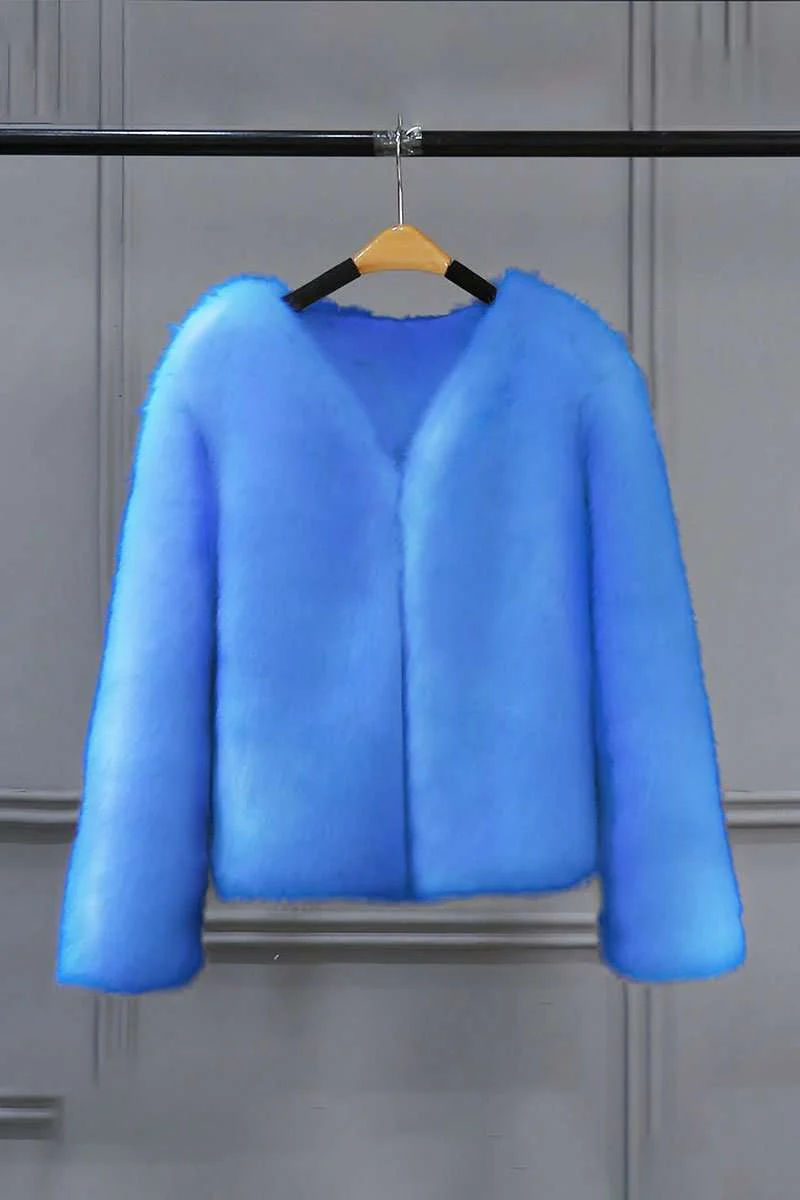 Bold Faux Fur Luxe Jacket - Image 9