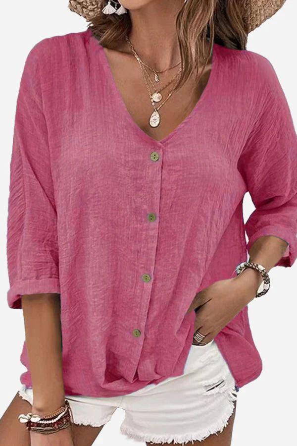 Breezy Button Front Tunic - Image 3