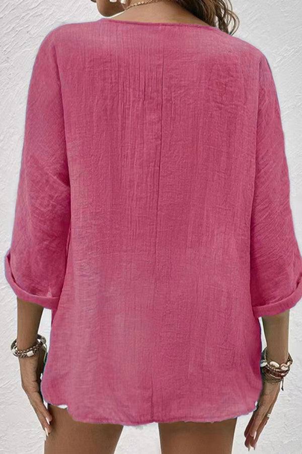 Breezy Button Front Tunic - Image 5