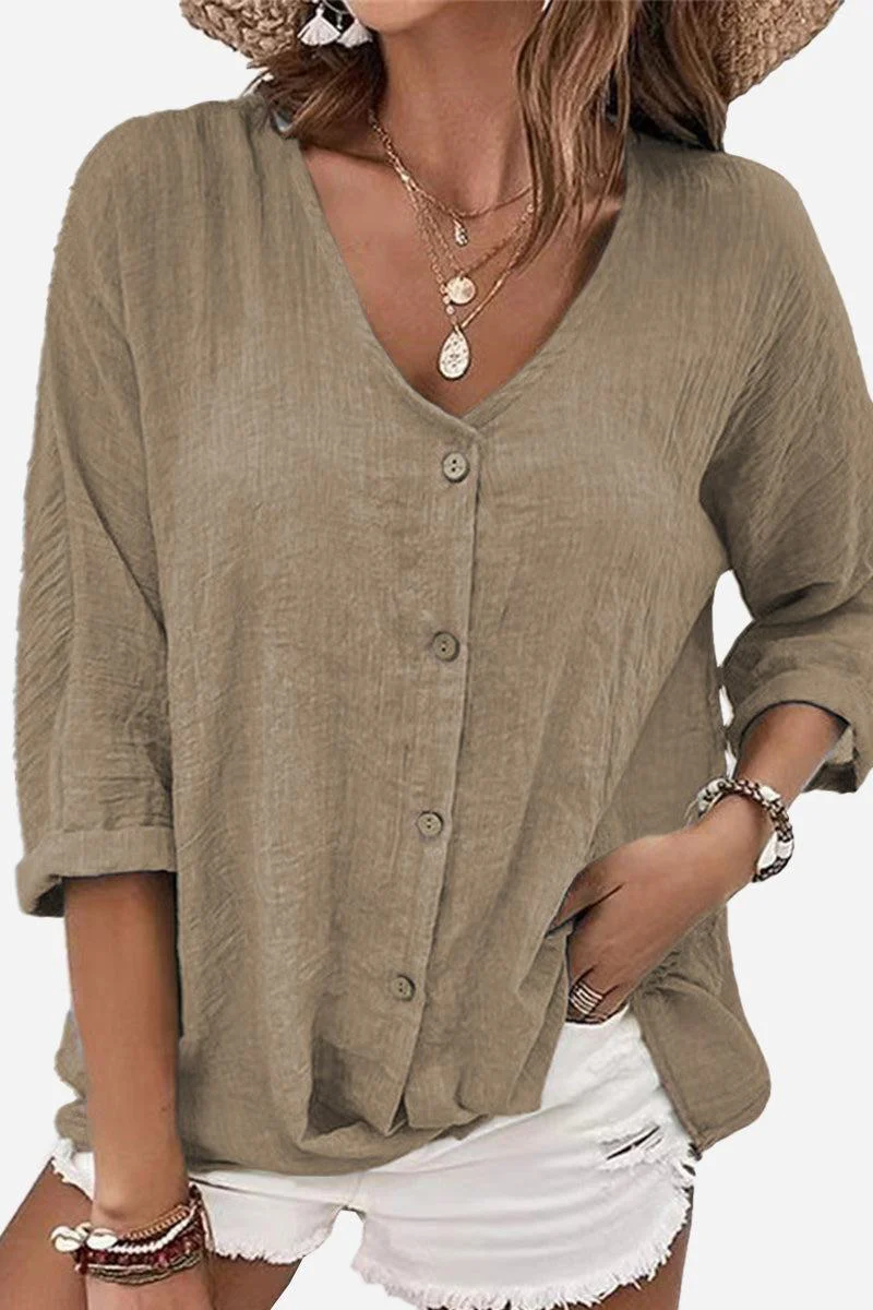 Breezy Button Front Tunic - Image 6