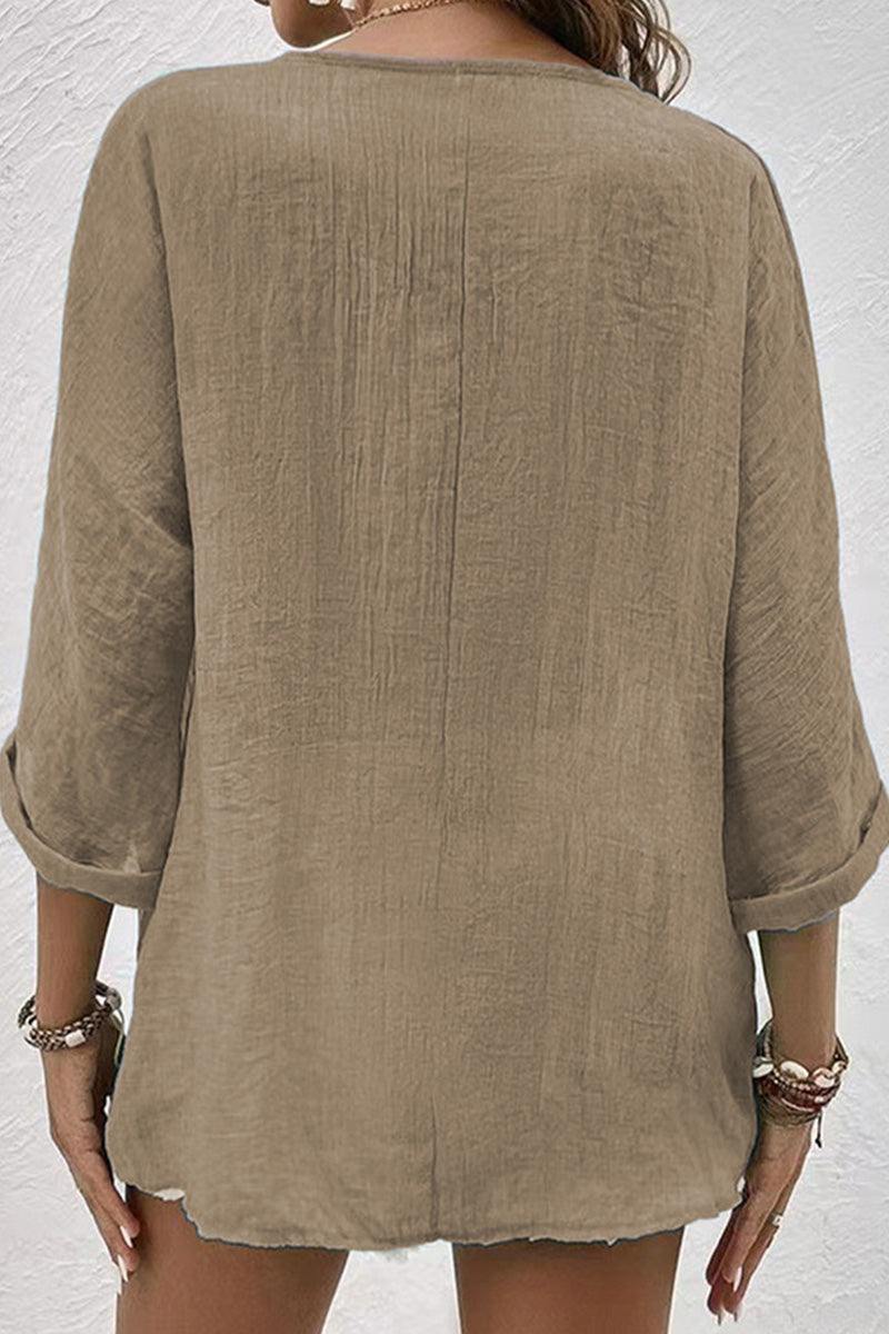 Breezy Button Front Tunic - Image 7