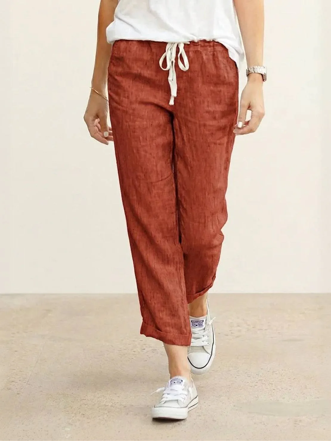 Breezy Relaxed Fit Straight Pants - Image 16