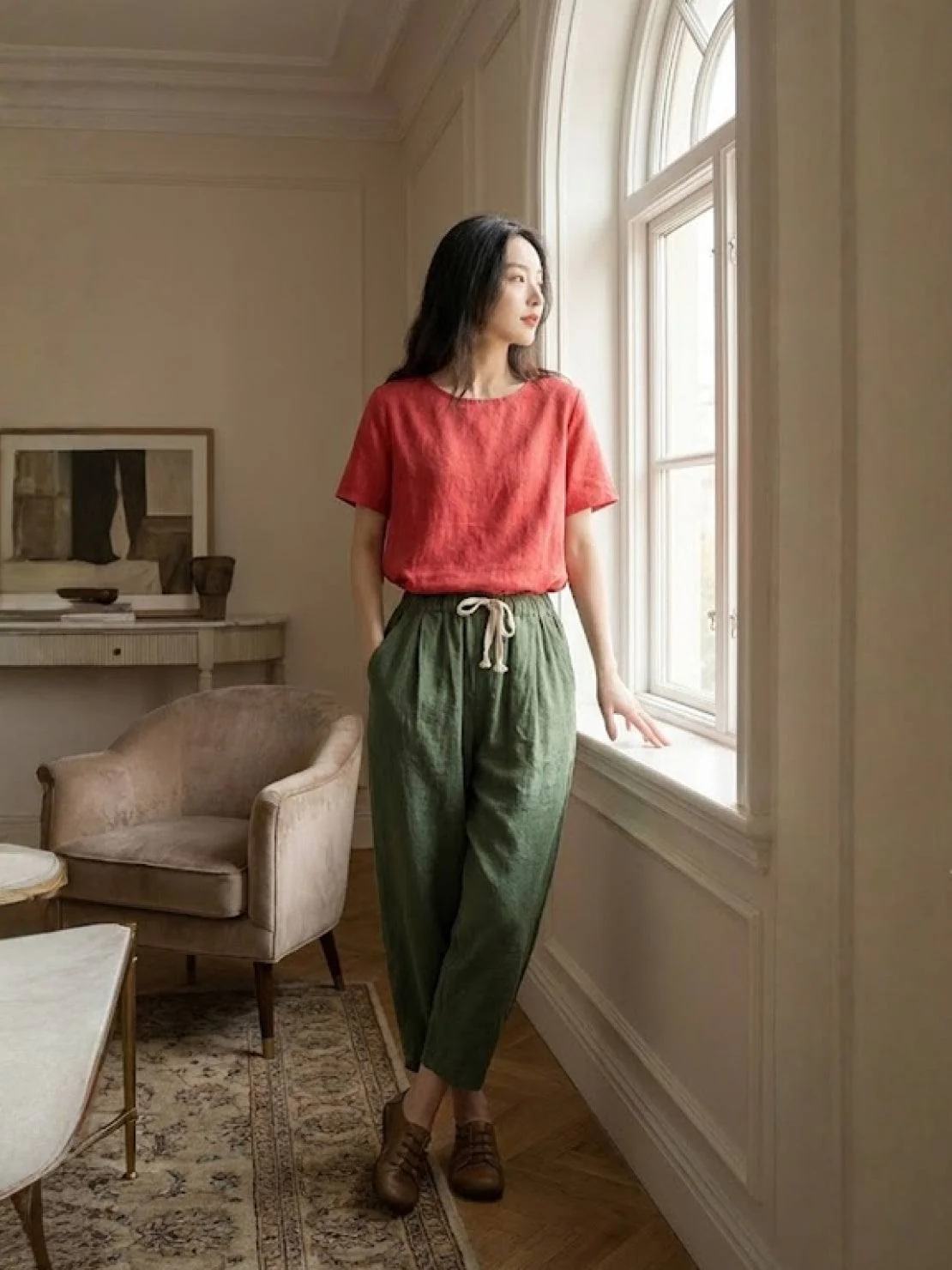 Breezy Relaxed Fit Straight Pants - Image 23