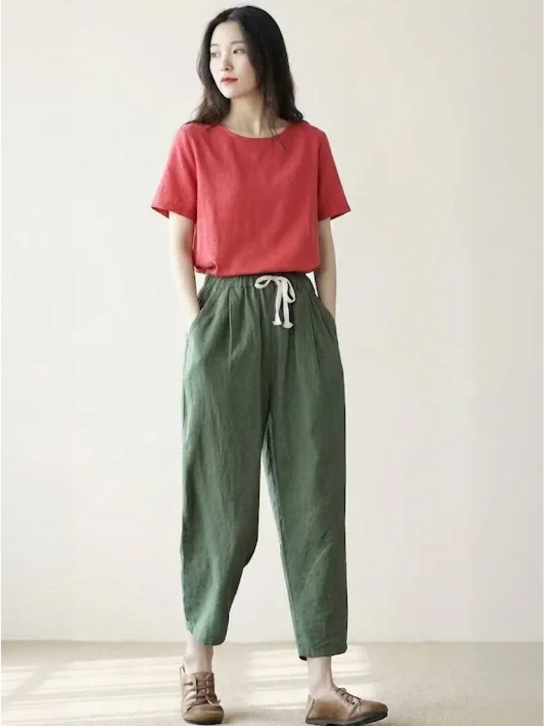 Breezy Relaxed Fit Straight Pants - Image 24