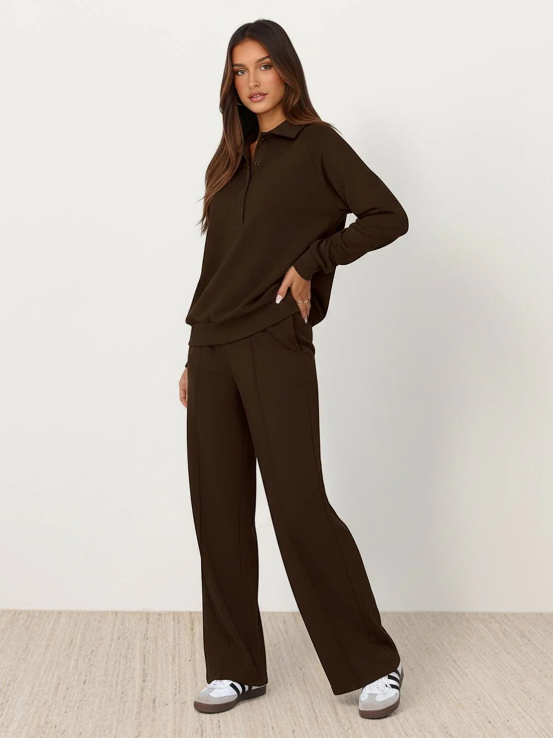 Casual Wrinkle-Free Polo Set - Image 15