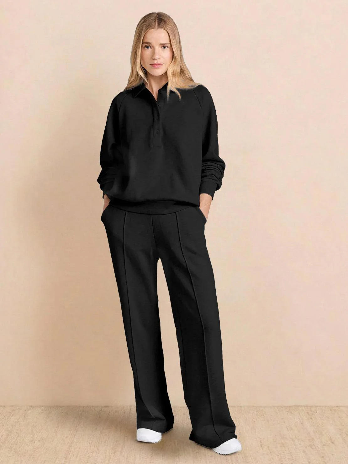 Casual Wrinkle-Free Polo Set - Image 29