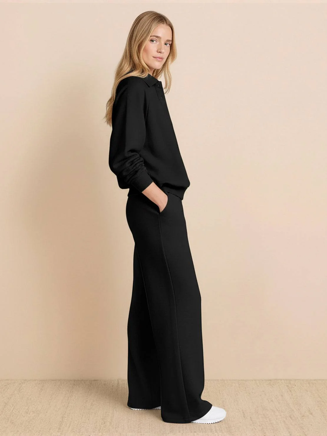 Casual Wrinkle-Free Polo Set - Image 30