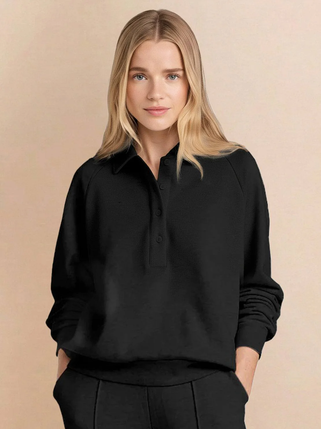 Casual Wrinkle-Free Polo Set - Image 32