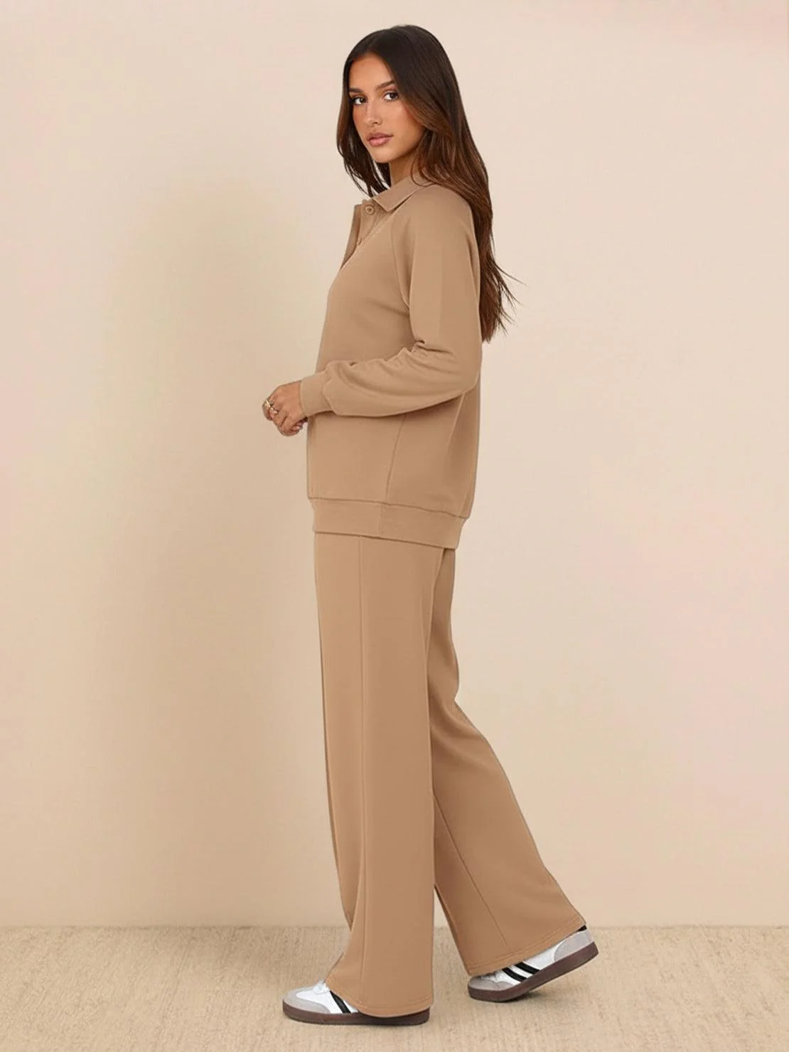 Casual Wrinkle-Free Polo Set - Image 38