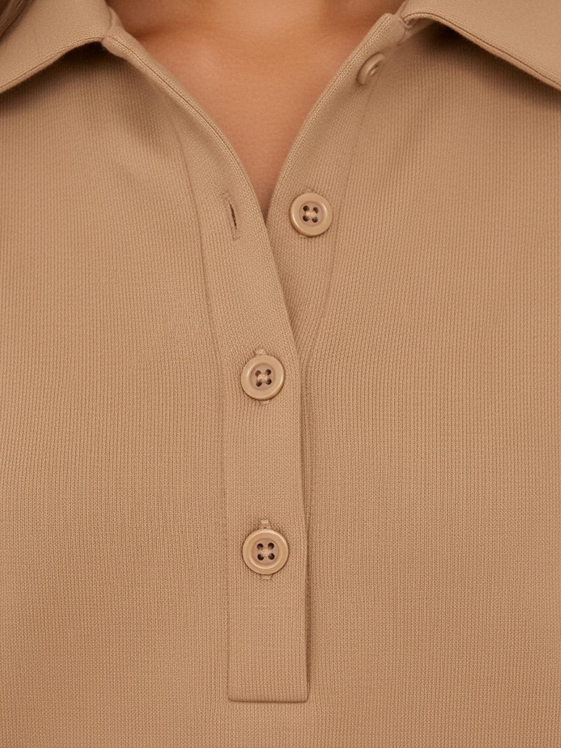 Casual Wrinkle-Free Polo Set - Image 42