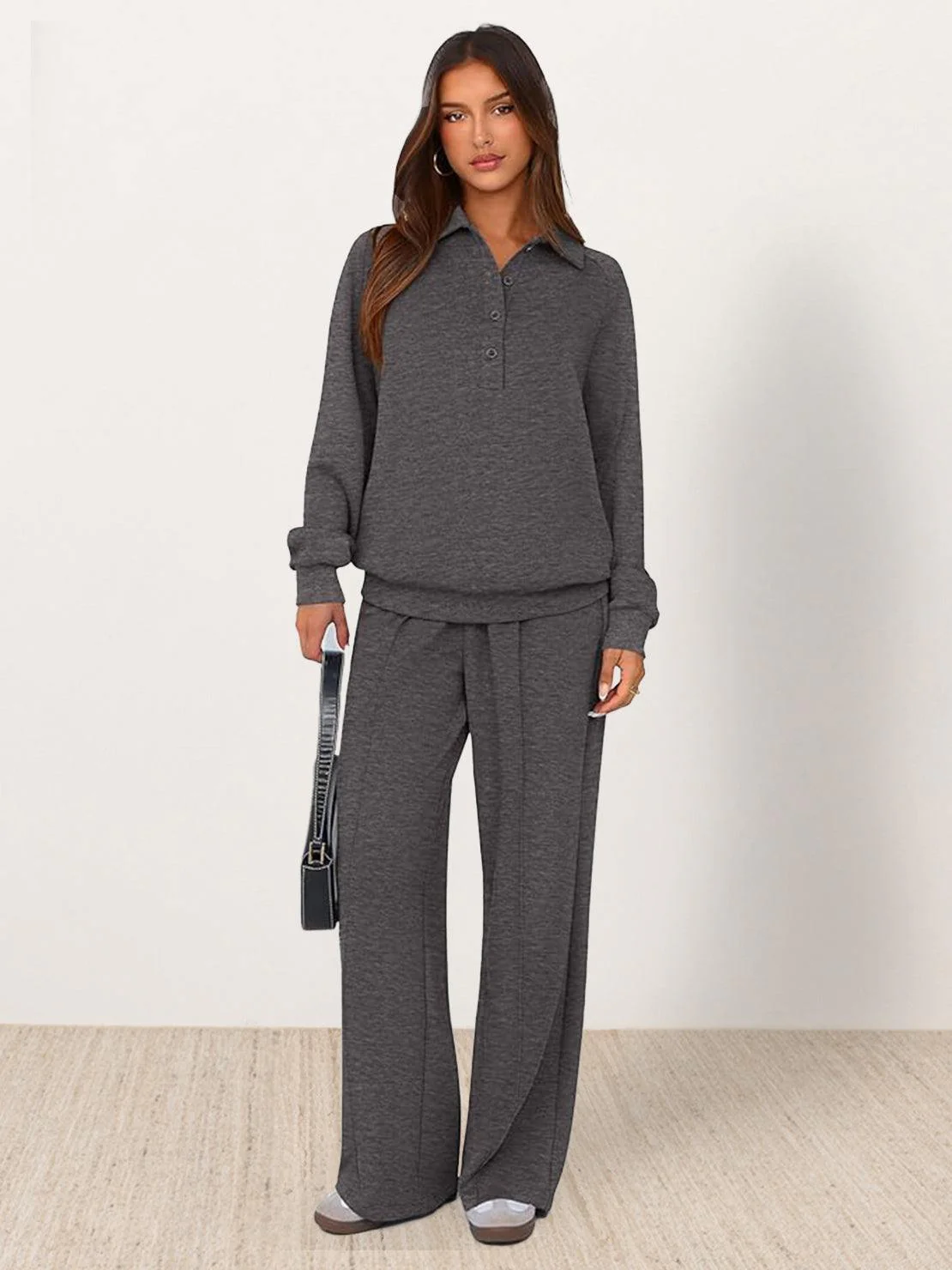 Casual Wrinkle-Free Polo Set - Image 44
