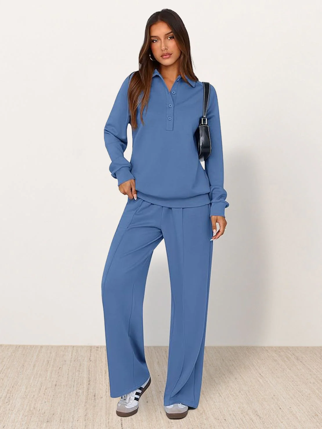 Casual Wrinkle-Free Polo Set - Image 51