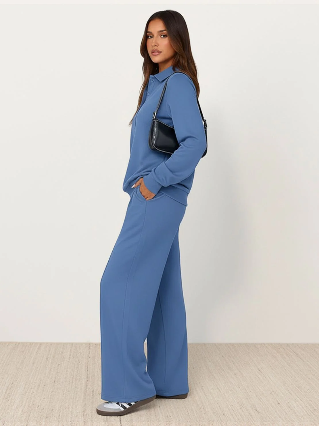 Casual Wrinkle-Free Polo Set - Image 52