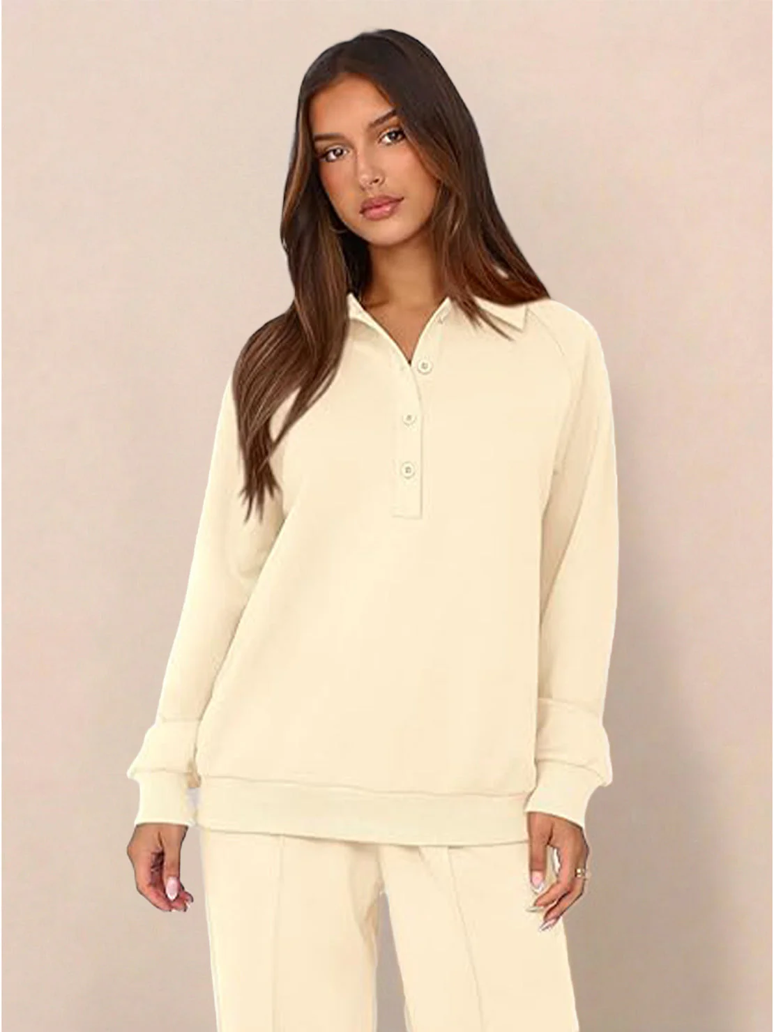 Casual Wrinkle-Free Polo Set - Image 61
