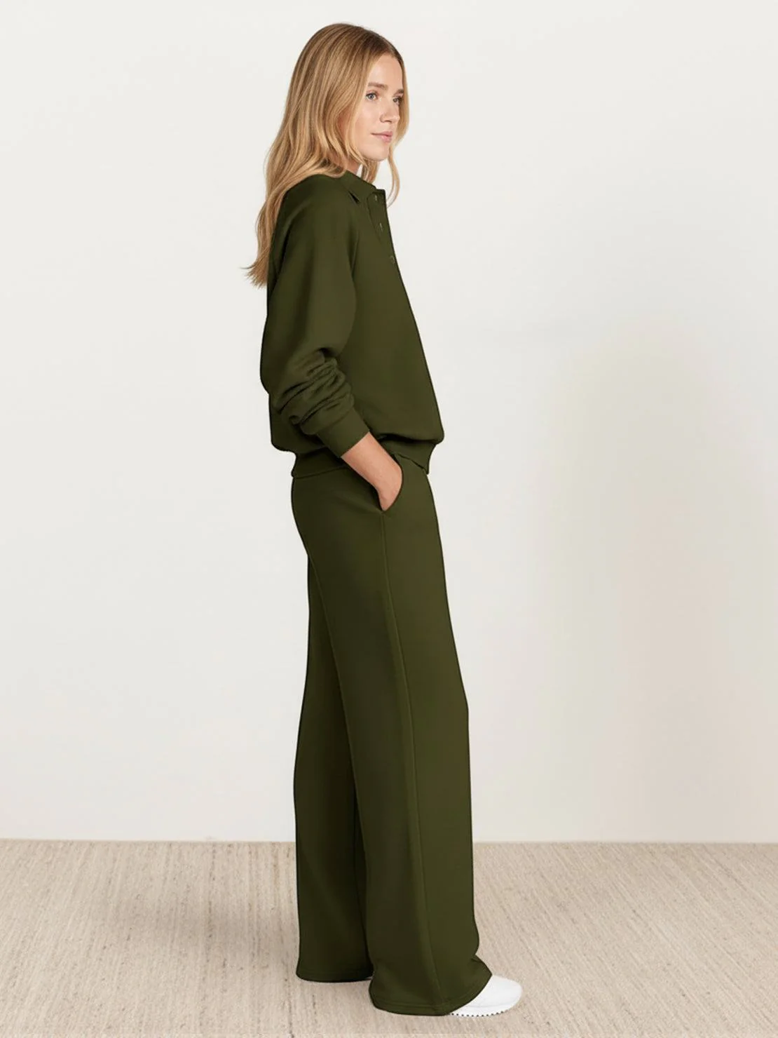 Casual Wrinkle-Free Polo Set - Image 9