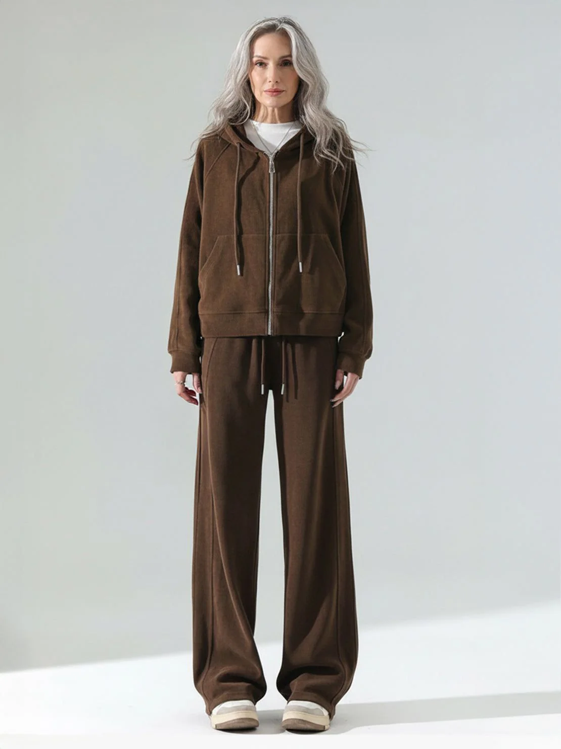 Chenille Zip-up Loungewear Set - Image 7