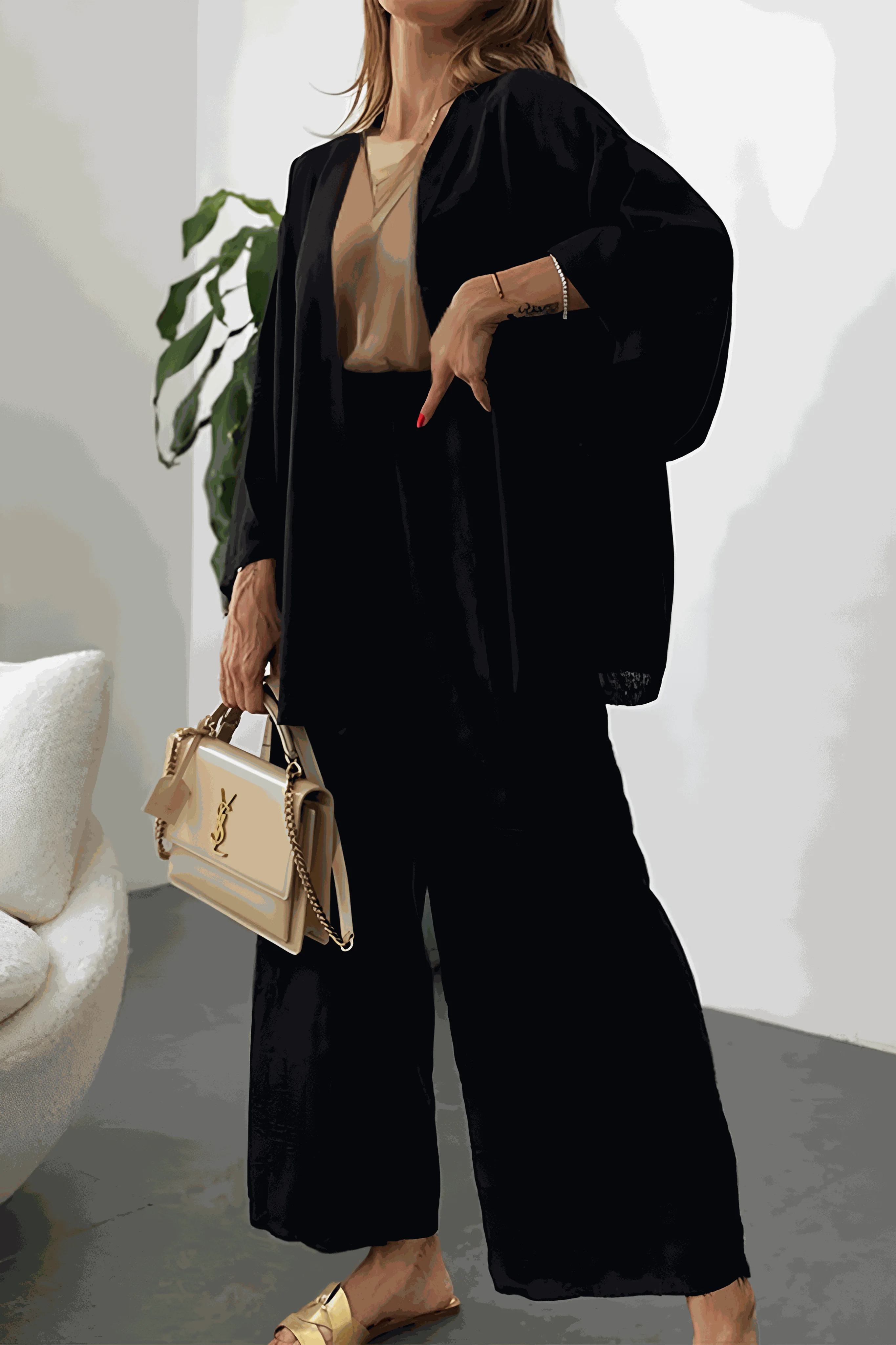 Chic Comfort Kimono Two-Piece Set - Image 9