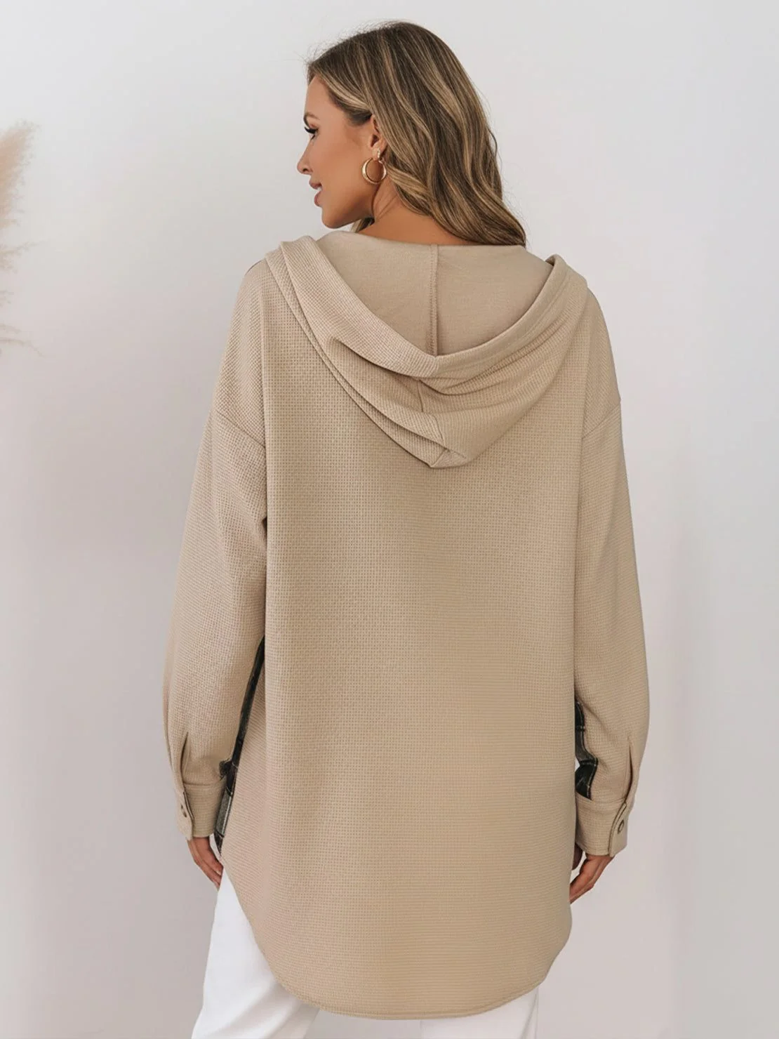 CloudKnit Oversized Hooded Shacket - Image 15