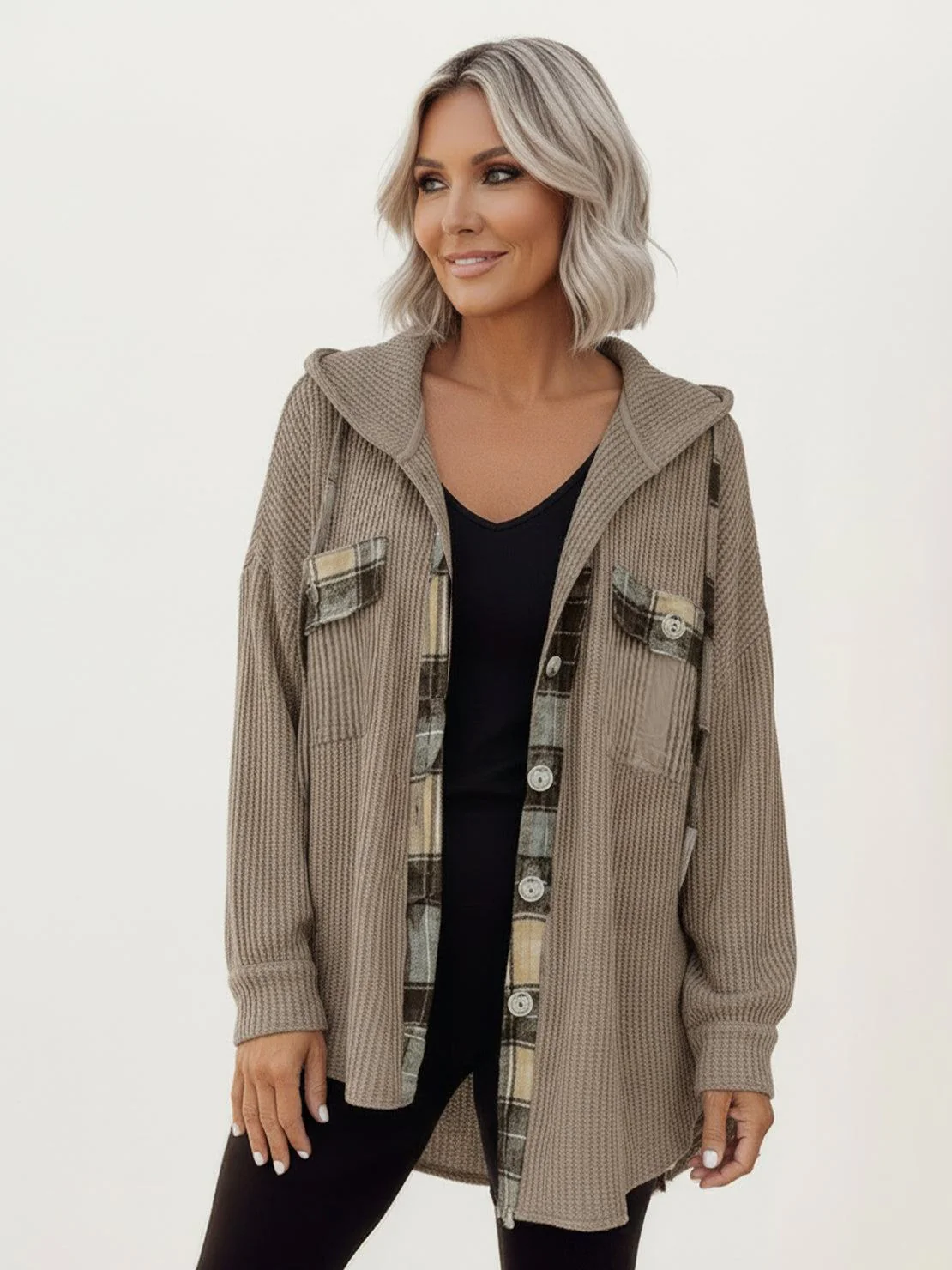 CloudKnit Oversized Hooded Shacket - Image 19