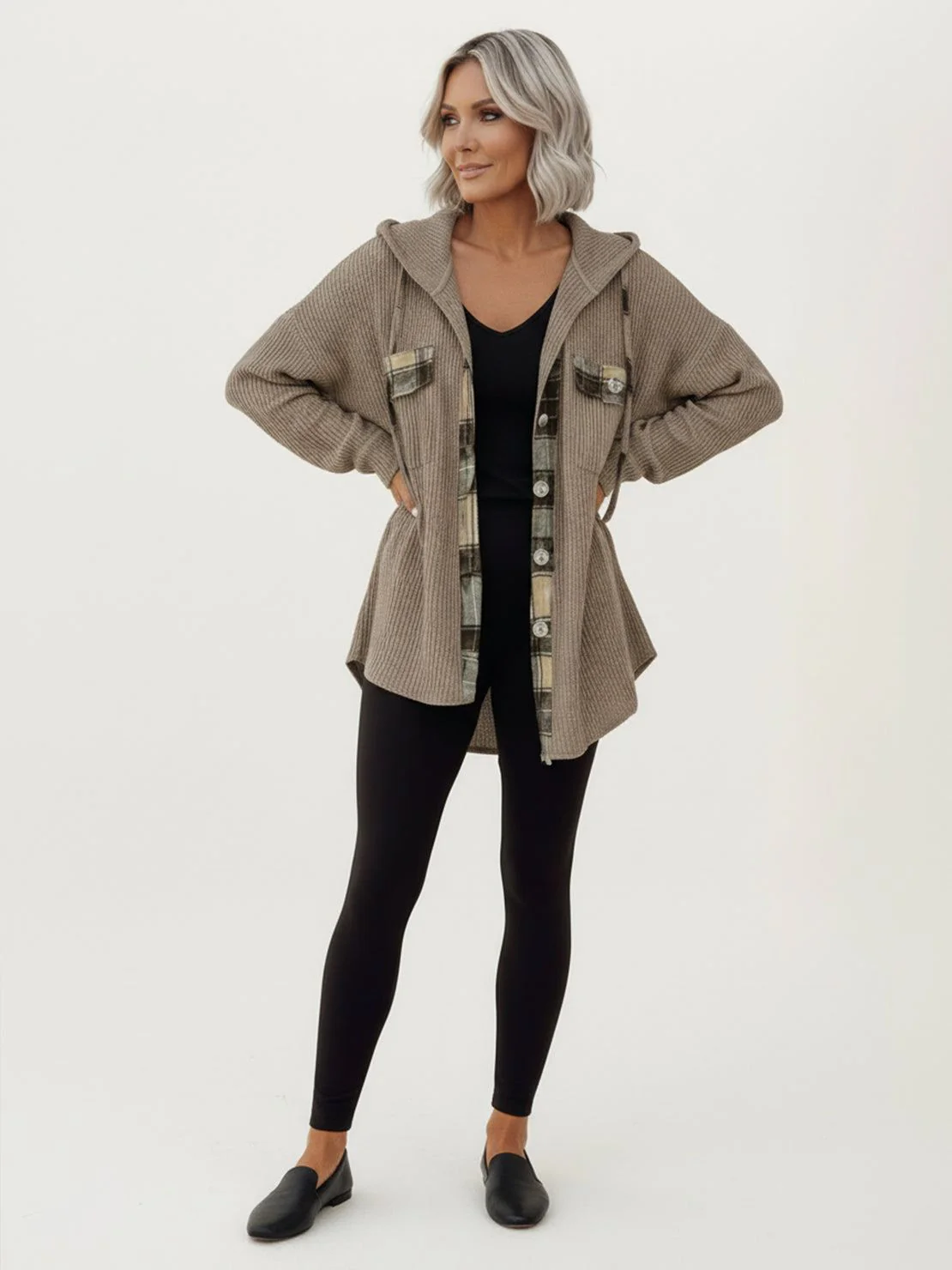 CloudKnit Oversized Hooded Shacket - Image 22